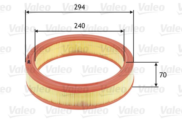 VALEO 585633 Motor Hava Filtresi - LANCIA Y (840_) uyumlu