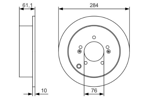 BOSCH 0 986 479 U37 Fren Sistemleri Fren Diski - KIA SPORTAGE III (SL) uyumlu