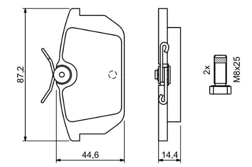 BOSCH 0 986 491 030 Fren Sistemleri Fren Balatası - ALFA ROMEO 33 (907_) uyumlu