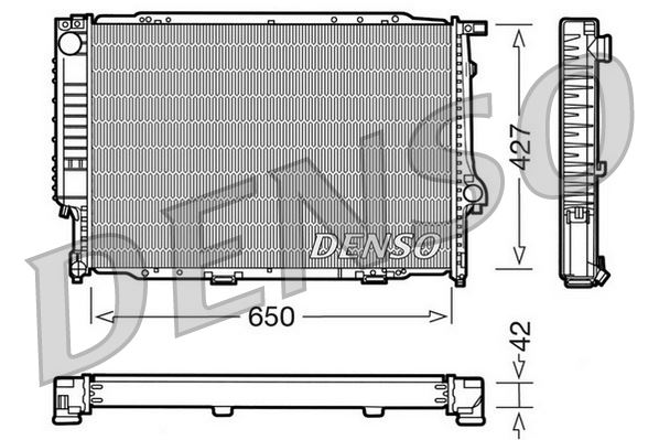 DENSO DRM05056 Soğutma Sistemi Su Soğutucu & Parçaları - BMW 5 (E34) uyumlu