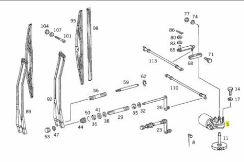 Silecek Motoru - MERCEDES ORIJINAL - A0038205042 Ürün Görseli