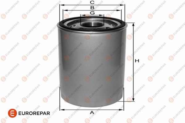EUROREPAR 1682280380 Motor Yağ Filtresi - VW UP! (121, 122, BL1, BL2, BL3, 123) uyumlu