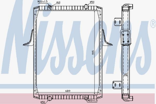 NISSENS 63821A Soğutma Sistemi Su Soğutucu & Parçaları - RENAULT TRUCKS PREMIUM uyumlu