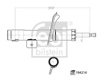 FEBI BILSTEIN 194214 Süspansiyon Sistemi Amortisör - CITROËN ZX (N2) uyumlu