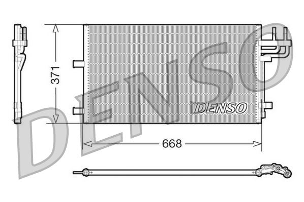 DENSO DCN10007 İklimlendirme Sistemi Klima Radyatörü - FORD FOCUS I (DAW, DBW) uyumlu