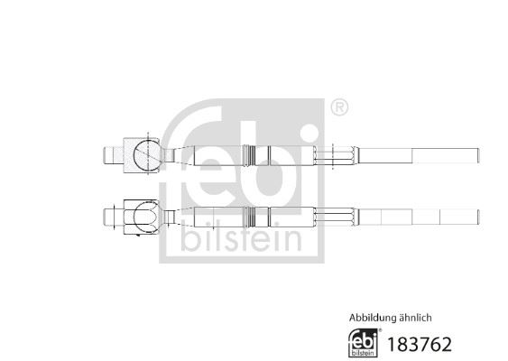 FEBI BILSTEIN 183762 Direksiyon Sistemi Mafsal - TOYOTA RAV 4 III (_A3_) uyumlu