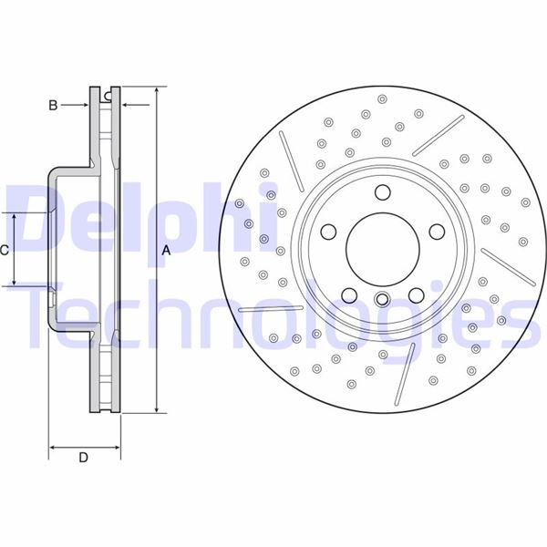 DELPHI BG9234C Fren Sistemleri Fren Diski - BMW 1 (F20) uyumlu