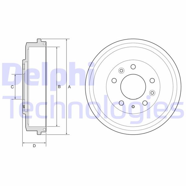DELPHI BF579 Fren Sistemleri Fren Kampanası - MAZDA 626 V Hatchback (GF) uyumlu