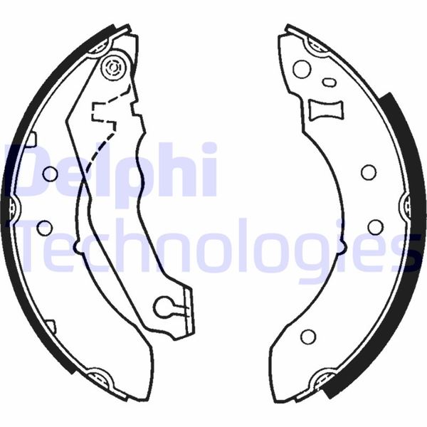 DELPHI LS1242 Fren Sistemleri Fren Pabucu - FORD ESCORT III (GAA) uyumlu