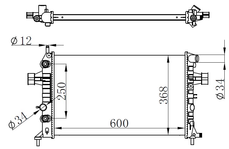 Su Radyatörü - MOP916034 Ürün Görseli