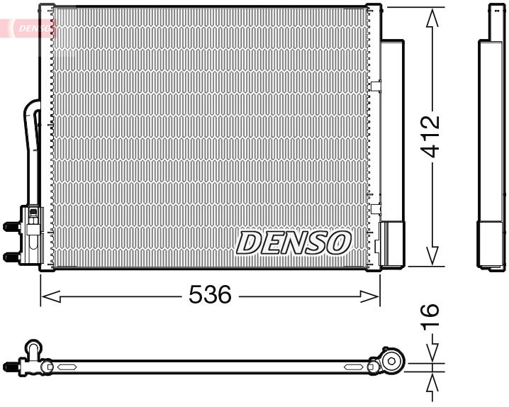 DENSO DCN20043 İklimlendirme Sistemi Klima Radyatörü - OPEL MERIVA B MPV (S10) uyumlu