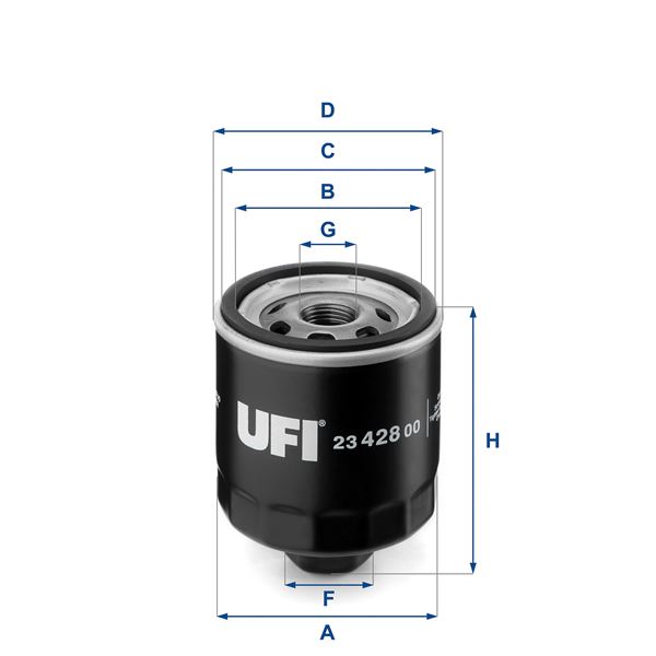 UFI 23.428.00 Motor Yağ Filtresi - VW POLO III (6N1) uyumlu