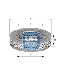 UFI 27.797.00 Motor Hava Filtresi - MERCEDES-BENZ HECKFLOSSE (W111, W112) uyumlu
