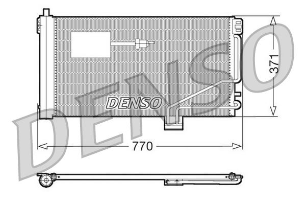 DENSO DCN17015 İklimlendirme Sistemi Klima Radyatörü - MERCEDES-BENZ C-SERISI (W203) uyumlu
