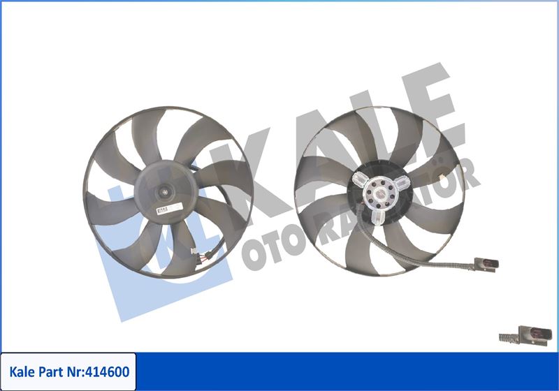 KALE OTO RADYATÖR 414600 Soğutma Sistemi Fan - VW POLO IV (9N_, 9A_) uyumlu