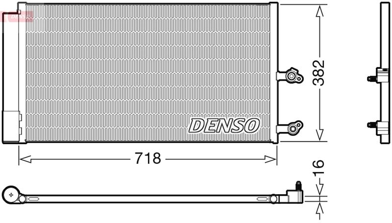 DENSO DCN33014 İklimlendirme Sistemi Klima Radyatörü - VOLVO XC90 II (256) uyumlu