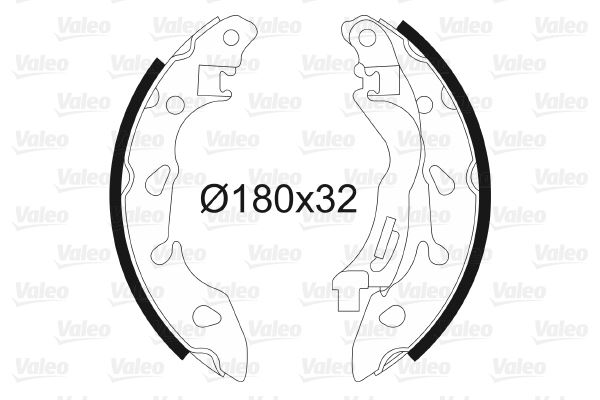 VALEO 564185 Fren Sistemleri Fren Pabucu - FIAT PANDA (169_) uyumlu