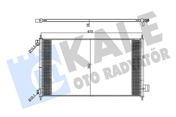 KALE OTO RADYATÖR 357990 İklimlendirme Sistemi Klima Radyatörü - HONDA ACCORD VII (CL, CN) uyumlu