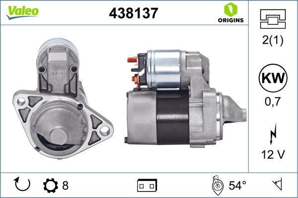 VALEO 438137 Elektrik Sistemi Marş Motoru - NISSAN ALMERA TINO (V10) uyumlu