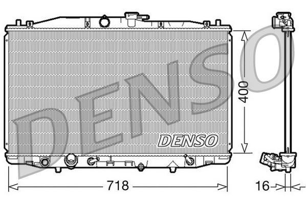 DENSO DRM40023 Soğutma Sistemi Su Soğutucu & Parçaları - HONDA ACCORD VII (CL, CN) uyumlu
