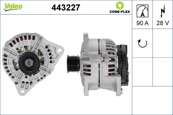 VALEO 443227 Elektrik Sistemi Alternatör - IVECO EUROCARGO I-III uyumlu