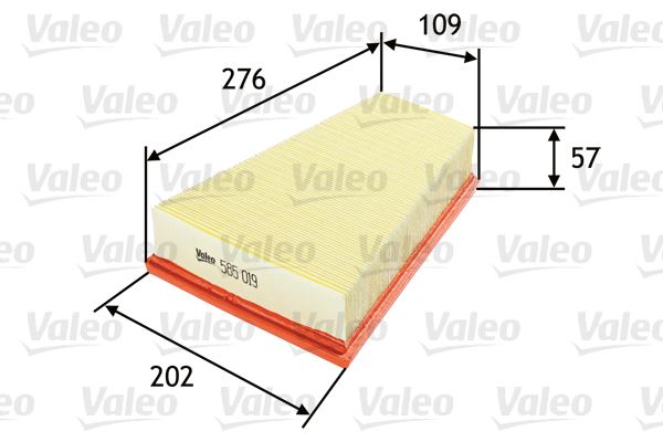 VALEO 585019 Motor Hava Filtresi - PEUGEOT 306 Hatchback (7A, 7C, N3, N5) uyumlu
