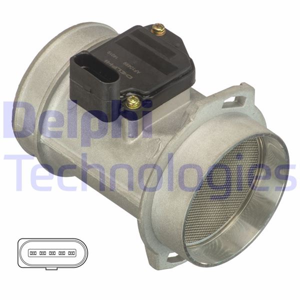 DELPHI AF10499-12B1 Motor Hava Kütle Ölçer (MAF Sensörü) - AUDI A6 C5 (4B2, 4B4) uyumlu