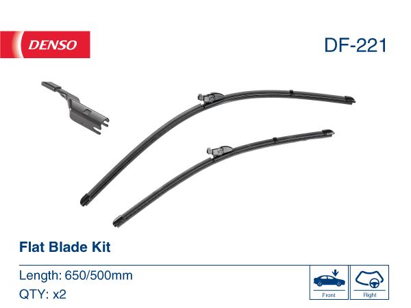 DENSO DF-221 Kaporta & Gövde Parçaları Cam Silecek Mekanizması - BMW X3 (G01, F97, G08) uyumlu