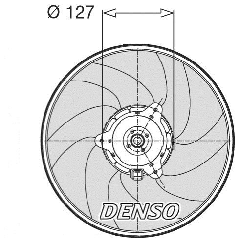 DENSO DER21003 Soğutma Sistemi Fan - BMW 3 (E30) uyumlu
