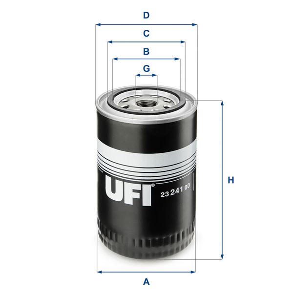 UFI 23.241.00 Motor Yağ Filtresi - FENDT Farmer uyumlu
