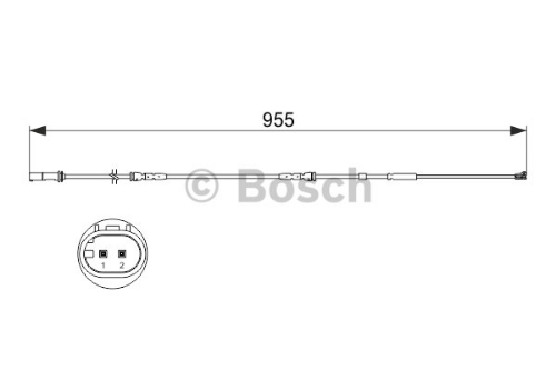 BOSCH 1 987 473 511 Fren Sistemleri Aşınma Göstergesi - BMW X3 (F25) uyumlu