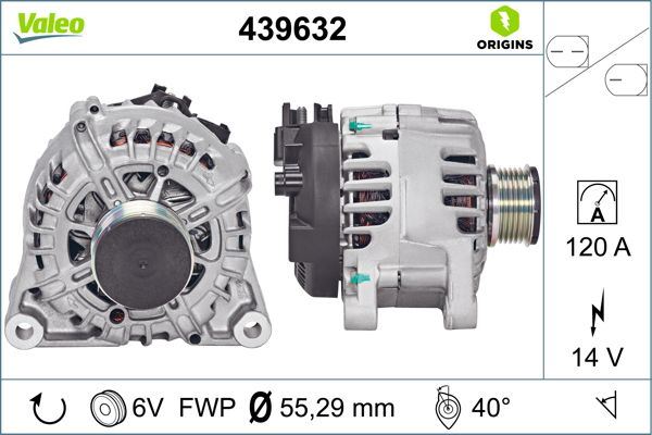 VALEO 439632 Elektrik Sistemi Alternatör - FORD FIESTA VI Van uyumlu