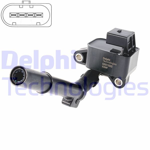 DELPHI GN11032-12B1 Ateşleme Sistemi Ateşleme Bobini - MERCEDES-BENZ B-SERISI Sports Tourer (W246, W242) uyumlu