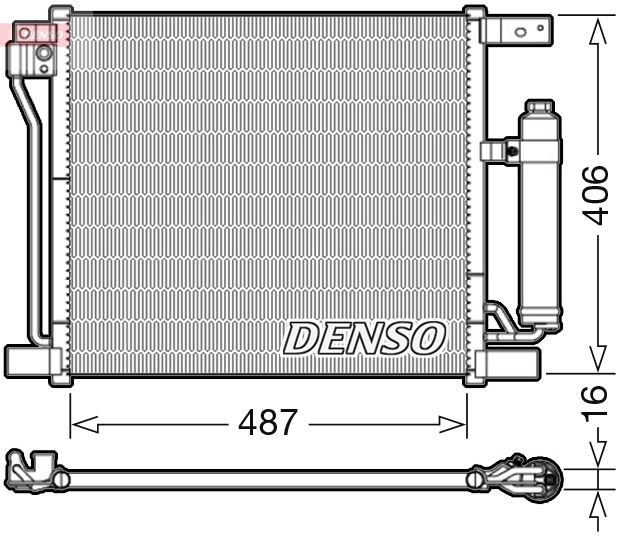 DENSO DCN46021 İklimlendirme Sistemi Klima Radyatörü - NISSAN JUKE (F15) uyumlu