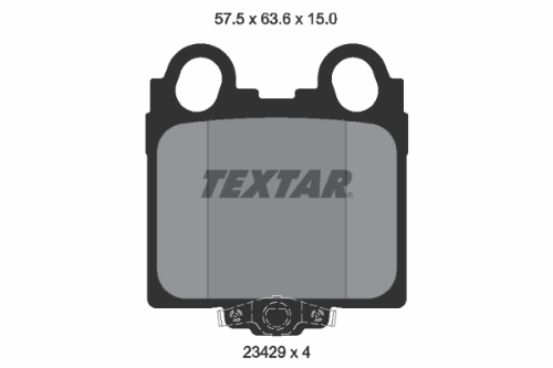 TEXTAR 2342901 Fren Sistemleri Fren Balatası - LEXUS GS (_S16_) uyumlu