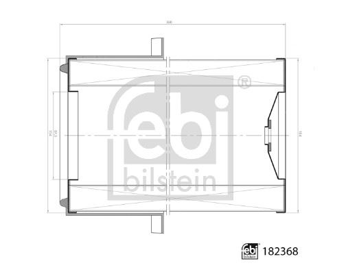FEBI BILSTEIN 182368 Motor Hava Filtresi - INTERNATIONAL HARV. Maxxum uyumlu