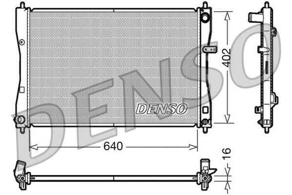 DENSO DRM45009 Soğutma Sistemi Su Soğutucu & Parçaları - SMART FORFOUR (454) uyumlu
