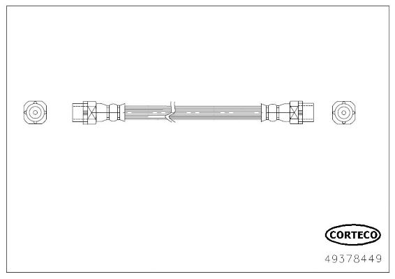 CORTECO 49378449 Fren Sistemleri Fren Hortumları - BMW X5 (E70) uyumlu