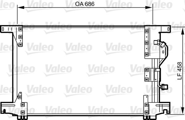 VALEO 818034 İklimlendirme Sistemi Klima Radyatörü - MERCEDES-BENZ ACTROS MP2 / MP3 uyumlu