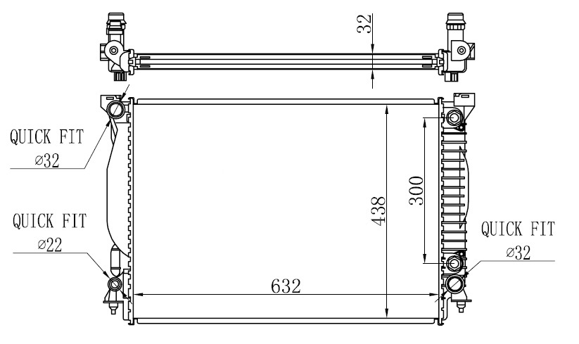 Su Radyatörü - BAU014032 Ürün Görseli