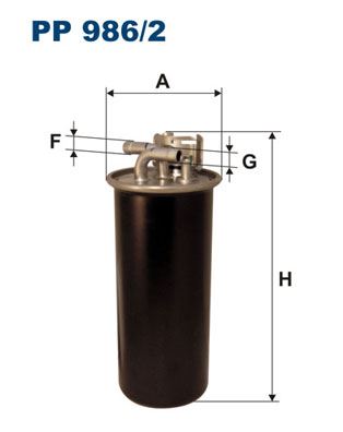 FILTRON PP 986/2 Yakıt Sistemi Yakıt Filtresi - AUDI A6 C6 (4F2) uyumlu