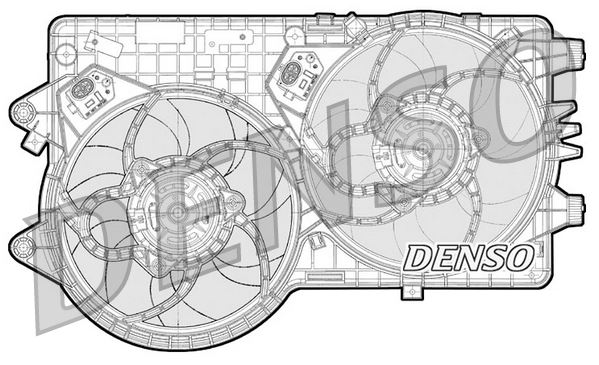 DENSO DER09093 Soğutma Sistemi Fan - FIAT GRANDE PUNTO (199_) uyumlu