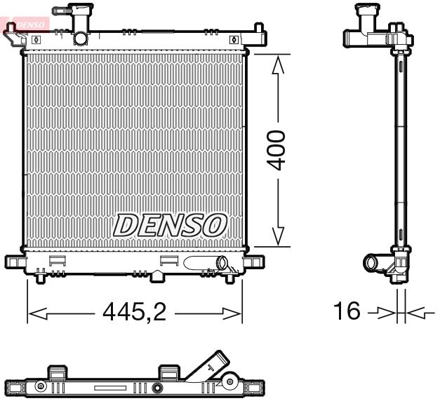 DENSO DRM46066 Soğutma Sistemi Su Soğutucu & Parçaları - NISSAN NOTE (E12) uyumlu