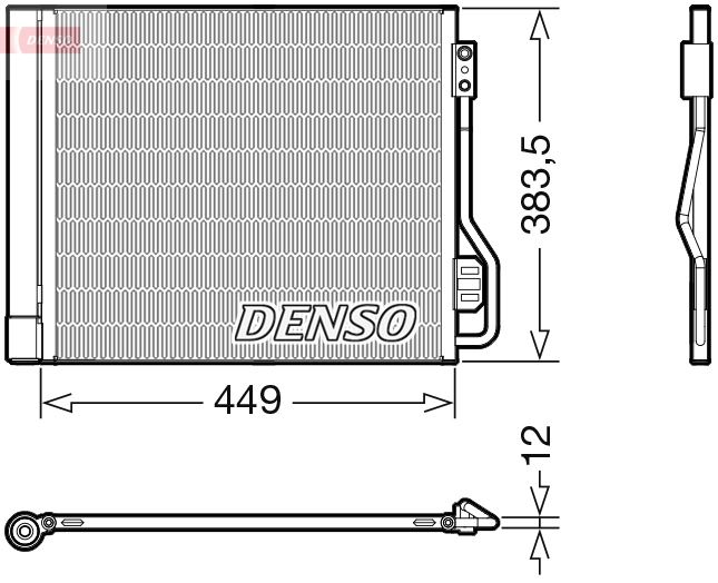 DENSO DCN16002 İklimlendirme Sistemi Klima Radyatörü - SMART FORTWO Coupe (451) uyumlu