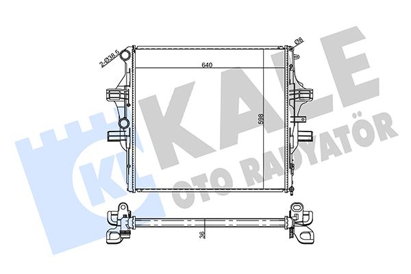 KALE OTO RADYATÖR 354995 Soğutma Sistemi Su Soğutucu & Parçaları - IVECO DAILY V Platform şasi uyumlu