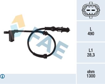 FAE 78077 Fren Sistemleri Sürüş Dinamiği Ayarı - OPEL MERIVA A MPV (X03) uyumlu