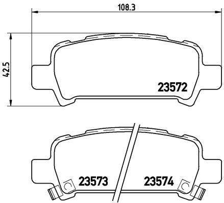 VALEO 670895 Fren Sistemleri Fren Balatası - SUBARU IMPREZA Station wagon (GF) uyumlu
