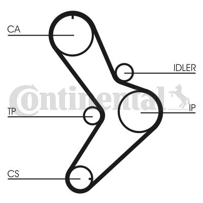 CONTINENTAL CTAM CT731 Motor Kayış - RENAULT TRAFIC Minibüs/Otobüs (T_, P_, V_) uyumlu