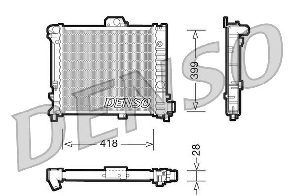DENSO DRM25004 Soğutma Sistemi Su Soğutucu & Parçaları - SAAB 9000 Hatchback uyumlu