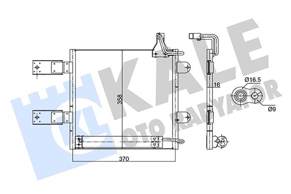 KALE OTO RADYATÖR 350715 İklimlendirme Sistemi Klima Radyatörü - VW LUPO I (6X1, 6E1) uyumlu